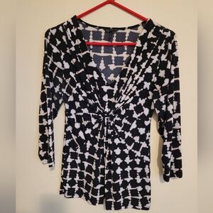 Black, Pink, and White Women's Top